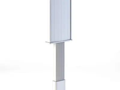 Advertising Pillar Low-poly 3D model