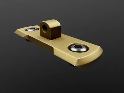 MLOK 1913 Picatinny Rail Sections Free low-poly 3D model