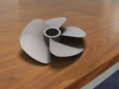 Fan propeller 3D model from CGTrader