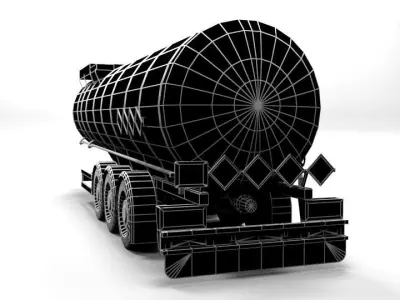 KAESSBOHRER CISTERN LOWPOLY Low-poly 3D model