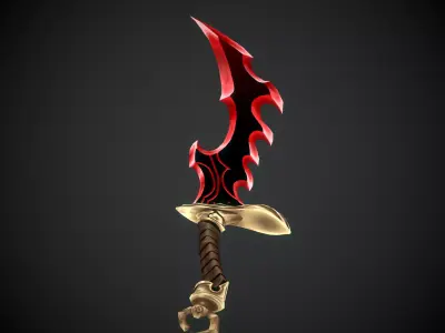 Solo Leveling knife Low-poly 3D model