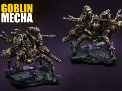 Mine War part 1 - Goblin Attack Characters 3D print model