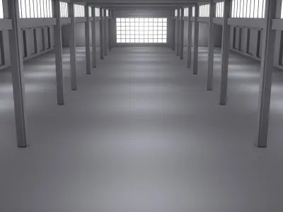 Basement Interior Low-poly 3D model