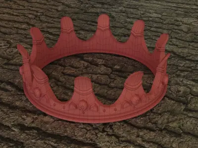 Crown golden 3D model