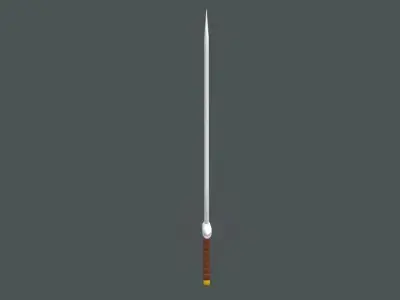 3D winged sword 3D model
