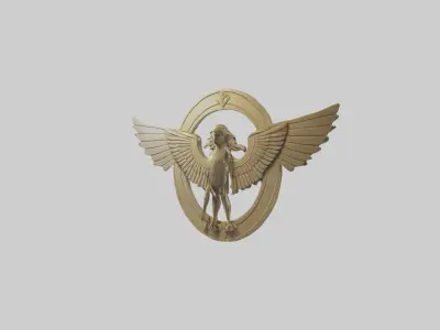 Faravaharsymbolmode 1 Low-poly 3D model