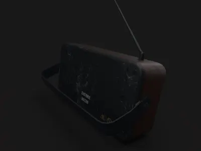 Radio retro Free low-poly 3D model