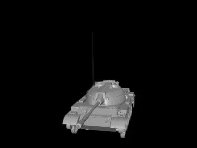 Ch16 WZ131 Tank Low-poly 3D model