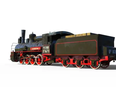 Russian locomotive class Ov 3D model