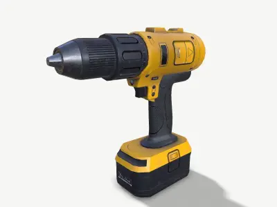 Set of tools 01 Low-poly 3D model