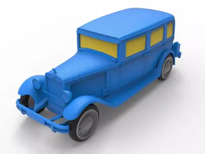 Skoda 645 1930 Classic Car 3D print model