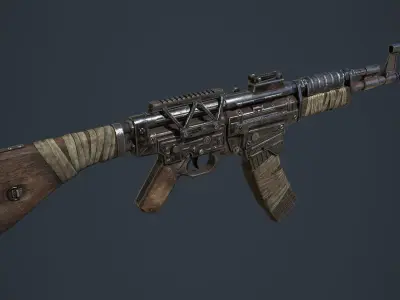 STG-44 ak - rifle Low-poly 3D model