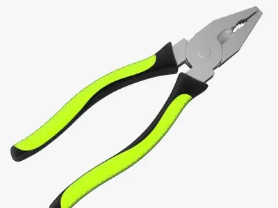 Plier pliers with handles 3D model