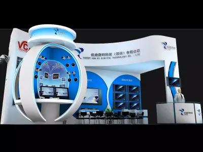 Exhibition - Area - 9X6-3DMAX2009-068 3D model