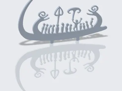 Viking petroglyph  3D print model