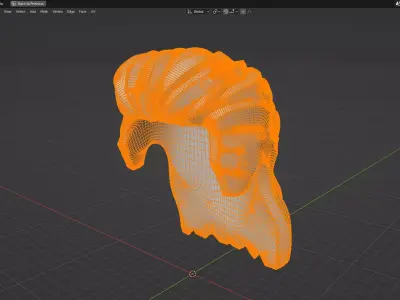 Custom3Dprint Minifigure Accessory - Minifigure Hair S2 - 055 3D print model