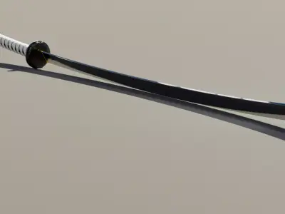 Katana samurai sword 3D model order