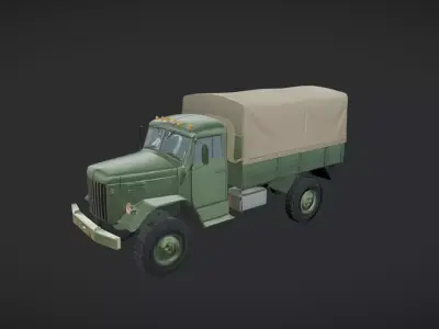military cargo truck 3D model