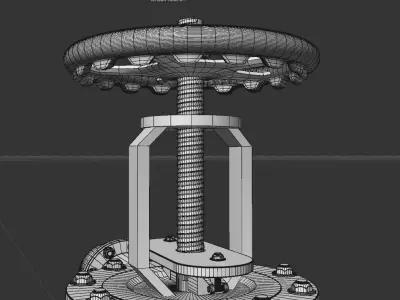 Pipe with valve 3D model