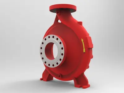 End Suction Centrifugal Pump Volute Casing Free 3D model