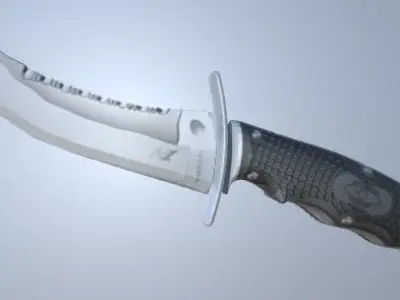 Warrior Knife Free low-poly 3D model