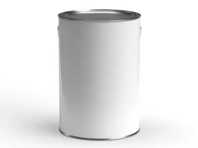 Gallon paint can with plastic handle  3D model purchase