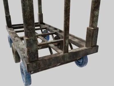 Hong Kong Industrial Trolley 3D model