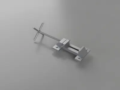 Bench wise Low-poly 3D model