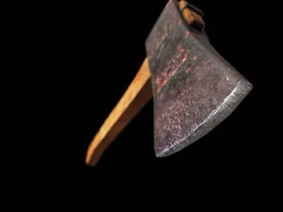 Old Axe v2 Low-poly 3D model