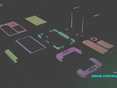 Drone Control Tablet 3D model