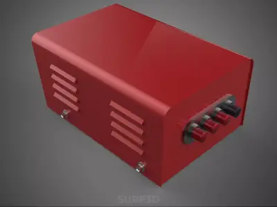 ELECTRICAL POWER SUPPLY CONTROL PANEL SOCKET REGULATOR OUTLET VA 3D model