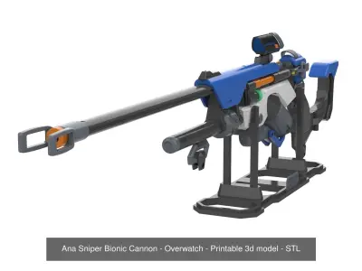 Overwatch Weapons - Part 1 - 15 Printable models - Personal Use 3D Model Pack