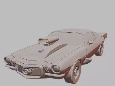 Drag Car 3D Printable  3D print model