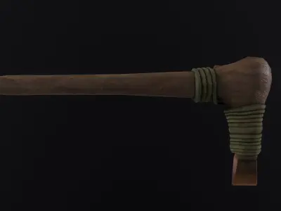 Axe of Otzi - A Copper Age Tool Low-poly 3D model