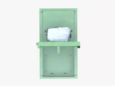 Bur Chock Tilter Low-poly 3D model
