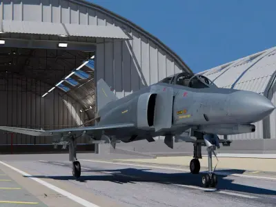  McDonnel Douglas F-4E Phantom II 3D model