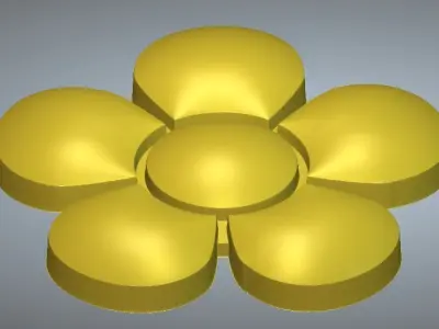 3d flower model 3D model
