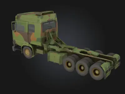 Military Transport Truck  Rugged Power for Tactical Missions 3D model
