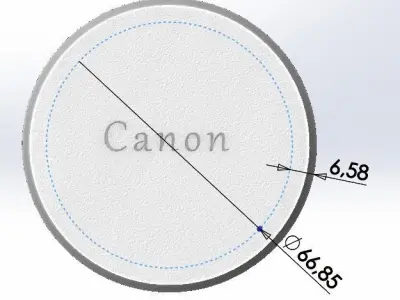 Canon Camera Cover 3D print model