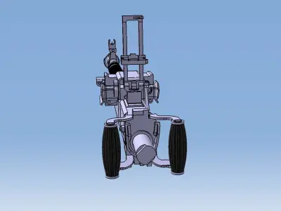 Machine Gun DShK DShKM 3D model