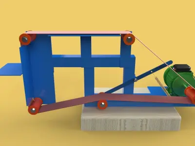 BELT POLISHER GRINDER SANDER ABRASIVE EDGES SHARPENER 3D model