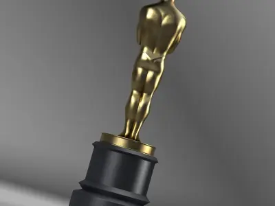 Oscar Trophy 3D model