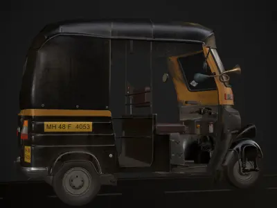 indian Tuk Tuk 3D model