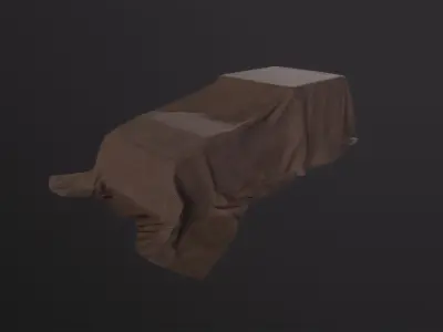 Tarp 3D Model Low-poly 3D model