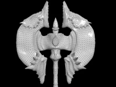 DarkFantasy sword Low-poly 3D model