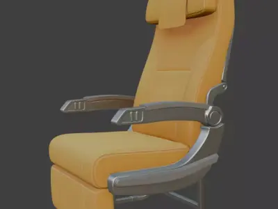 Airplane chair 3D model get