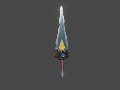 Zeloeman Sword A 64 Low-poly 3D model