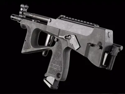 PP-2000 SMG Low-poly 3D model