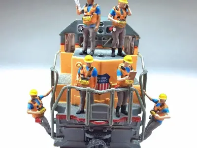 N Scale Remote Control Operators 3D print model