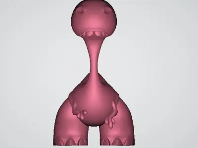 Cartoon Dinosaur 3D print model